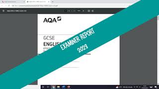 AQA English Literature Examiner report 2023 [upl. by Meldon]