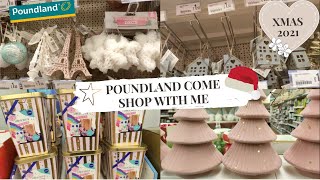 POUNDLAND COME SHOP WITH ME  NEW IN CHRISTMAS 2021 [upl. by Audra]