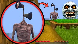 i Found Scary SIREN HEAD 😰 in Minecraft   Part3   Siren Head Minecraft [upl. by Osber]