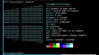 How to get neofetch to work on Windows Powershell [upl. by Ahsek]