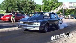 Jeff Speers turbo coupe vs Stephen Smiths Nitrous Monte Carlo [upl. by Ayotel]