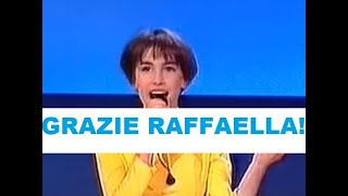 Francesca Gollini  Rosso GRAZIE RAFFAELLA video 1993 Non è la Rai [upl. by Leirda]