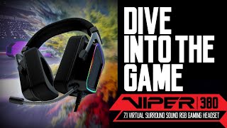 Viper V380 Virtual 71 Surround Sound RGB Gaming Headset from Viper Gaming by Patriot [upl. by Cence]