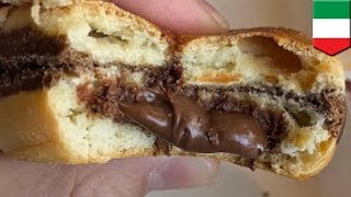 McDonalds meluncurkan burger baru isi Nutella  Tomonews [upl. by Neumeyer]