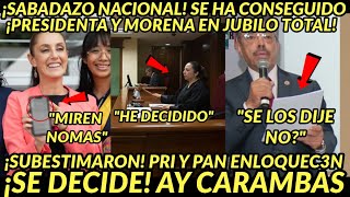 SABADAZO NACIONAL AAY CARAMBAS SE DECIDE ENLOQQUECE TODOS PRESIDENTA MANIFIESTA BOOM HOY [upl. by Acimat]