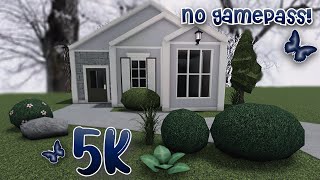 5K BLOXBURG COZY SMALL FAMILY HOUSE BUID NO GAMEPASS [upl. by Cirederf]