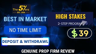 The 5ers Prop Firm Review II High Stakes Challenge 5ER II Best Prop Firm 2023 [upl. by Jonathon]