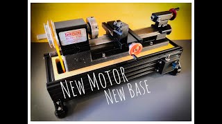 Pt1 A new base and motor for the Sherline micro lathe [upl. by Yerg939]