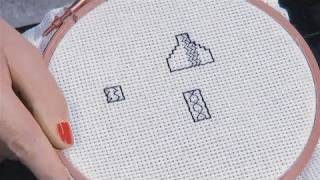 How To Make A Blackwork Cross Stitch [upl. by Ysdnyl918]