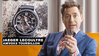 Robert Downey Jr Shows Off His Epic Watch Collection  GQ [upl. by Enillebyam]