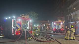 240625 Ontruiming van seniorenflat na een zeer grote brand Jan van Bijnenpad Waddinxveen [upl. by Imogene]