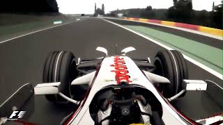 F1 2008 Lewis Hamilton Belgian GP Onboard  Assetto Corsa [upl. by Ydnil]