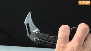 Quartermaster Knives QTR9 KITT Karambit Balisong Butterfly Knife Overview [upl. by Artie]