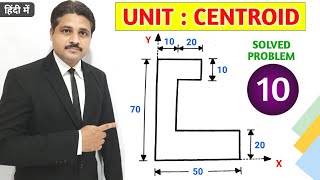 CENTROID SOLVED PROBLEM 10 IN ENGINEERING MECHANICS TIKLESACADEMYOFMATHS [upl. by Atrebor358]