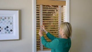 How to Use Wood Blinds with Cloth Tape [upl. by Dwayne632]