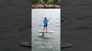 Downwind SUP foiling  How to start  STEP 1 shorts [upl. by Gould]