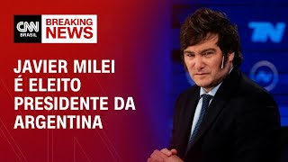 Javier Milei é eleito presidente da Argentina  CNN PRIME TIME [upl. by Artenek]