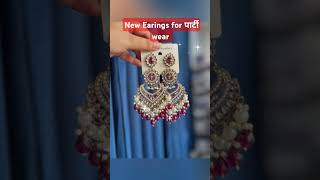 Bridal Party Wear Earrings Collection bridal video fashion dance [upl. by Niret]