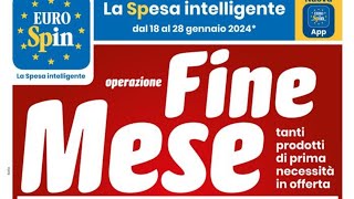 Volantino EUROSPIN🛒 dall 18 al 28 Gennaio 2024 [upl. by Auqeenwahs539]