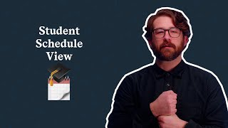 Student Schedule View [upl. by Morocco]