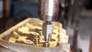 Machining the guides on the cylinder heads  The Build [upl. by Arriat]