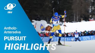 World Cup 2223 Antholz Men Pursuit Highlights [upl. by Jessee901]