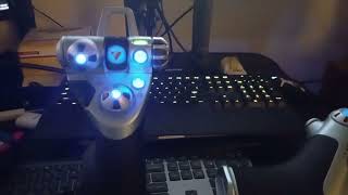 LED Adjustment Demo For Logitech X52 HOTAS [upl. by Annairoc]