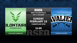 RSEQ D1 Basketball Masculin 🏀 Sherbrooke  ChStLambert 20240218 [upl. by Saixela]