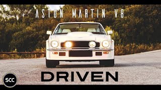 ASTON MARTIN V8 Coupé 1977  Test drive in top gear  V8 Engine sound  SCC TV [upl. by Etz827]