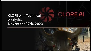 CLORE AI  Technical Analysis November 27th 2023 [upl. by Inot]