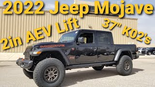 Jeep Gladiator Mojave 2in AEV Lift on 37s Walk Around and Test Drive [upl. by Eitra]