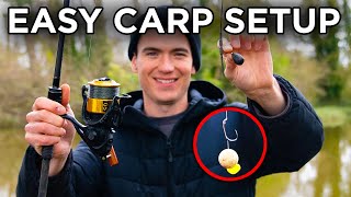 Starting Carp Fishing  How To Set Up A Carp Rod [upl. by Kcaj424]