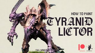 How to paint Tyranid Lictor by Games Workshop [upl. by Yrrak804]