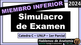 🔴👉SIMULACRO DE EXAMEN  MIEMBRO INFERIOR 🟪 ANATOMIA C  2024 [upl. by Rani171]