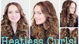 Easy Heatless Curls Tutorial [upl. by Dnaloy320]