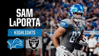 Sam LaPorta Highlights  Lions vs Raiders [upl. by Nunes]