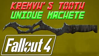 Fallout 4  Kremvhs Tooth  Unique Legendary Machete Location Guide [upl. by Ahseram]