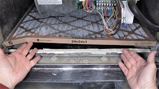 How to Fix a Furnace Filter Gap [upl. by Lyrpa]