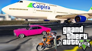 MOTO XJ6 vs OPALA vs AVIÃO  GTA V [upl. by Chessy]