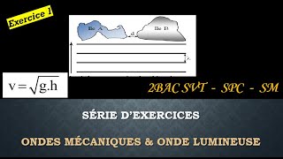 Exercice 1 Ondes mécanique et Ondes lumineuse Pour 2 BAC SVT  SPC  SM [upl. by Kampmann]