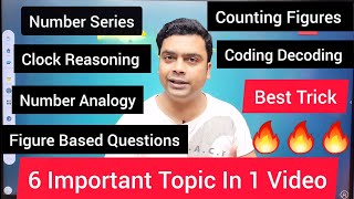 Top 6 Reasoning Questions For Competitive Exams  Maths Trick  Reasoning Tricks  imran sir maths [upl. by Penn]