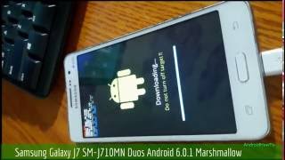 Update Samsung Galaxy J7 SMJ710MN Duos to Android 601 Marshmallow [upl. by Oiciruam]