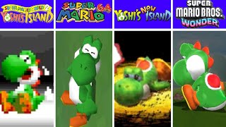 Evolution of Yoshi Dying and Game Over Screens in Super Mario Games 19902024 [upl. by Angelico]