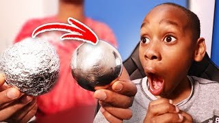 I Mastered The Aluminium Foil Ball Challenge PRANK Mirror Polished [upl. by Anaicilef609]