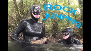 NoTanx Rock Jumping at Vobster Freediving [upl. by Richelle776]