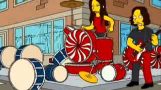 The White Stripes The Hardest Button To Button ft Bart Simpson [upl. by Viviana]