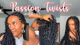 Passion Twists as a Beginner  Vlog  Tutorial [upl. by Yrral327]