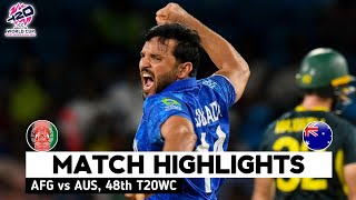 Afghanistan vs Australia T20 World Cup Match Highlight  T20 World Cup 2024  AFG vs AUS Highlights [upl. by Ecnahoy]