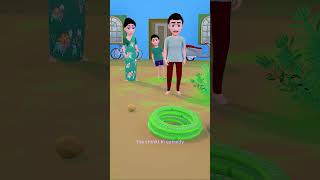 sanp sanp chinki sanp agya comedytimetoons funny comedy animated 3danimation bhabhicomedy [upl. by Yssac]