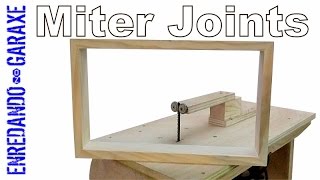 Miter joints on the jigsaw table [upl. by Ahtanoj]